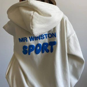 Mr Winston Vanilla Zip Hoodie