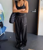 Mr Winston Black Spray Pants