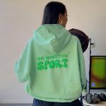 Mr Winston Apple Puff Hoodie Green