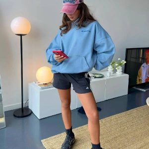 Mr Winston Denim Puff Hoodie