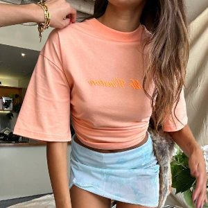 Mr Winston Vintage Orange Puff T-Shirt