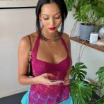 Mr. Winston Wine Lace Halter