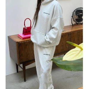 Mr Winston Puff Hooded TrackSuit Grey