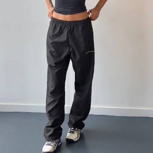 Mr Winston Spray Dark Black Sweatpant