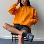 Mr Winston Orange Puff Hoodie Sweat Summer Edition