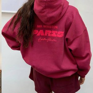 Mr Winston PARIS EDITION – Rouge Puff Hoodie