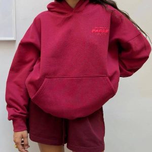 Mr Winston PARIS EDITION – Rouge Puff Hoodie
