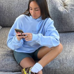 Mr Winston Powder Blue Puff Hoodie